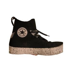 Renew Chuck Taylor All Star Crater Knit High 'Black' Womens 5 Men’s 3